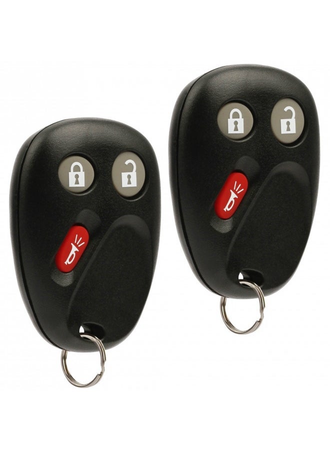 USARemote Key Fob Keyless Entry Remote Fits 2003-2006 Chevy Tahoe Suburban Silverado Avalanche Equinox Ssr / Gmc Sierra Yukon / Cadillac Escalade / Hummer H2 / Pontiac Torrent / Saturn Vue (Lhj011), Set Of 2  - Image 1
