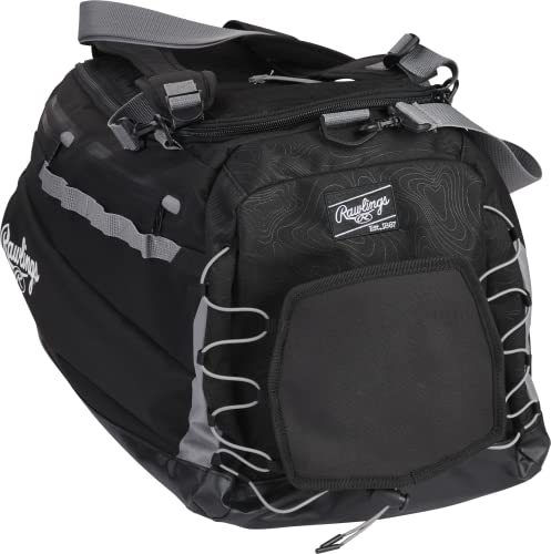 Rawlings MACH Hyrbid BackpackDuffle Equipment Bag Baseball Softball Black - Image 3