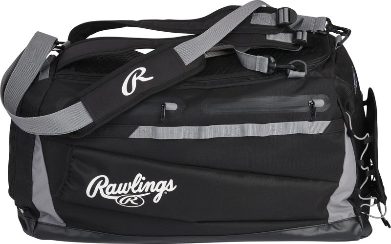 Rawlings MACH Hyrbid BackpackDuffle Equipment Bag Baseball Softball Black - Image 2