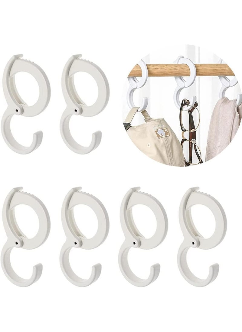 CELLEBII CELLEBII MultiPurpose SShaped Hanging Hooks HangersTable Edge HookHook ClipHanging Clips HookWindproof Hook for Home Office Workshop Exhibition 5 PCS White 