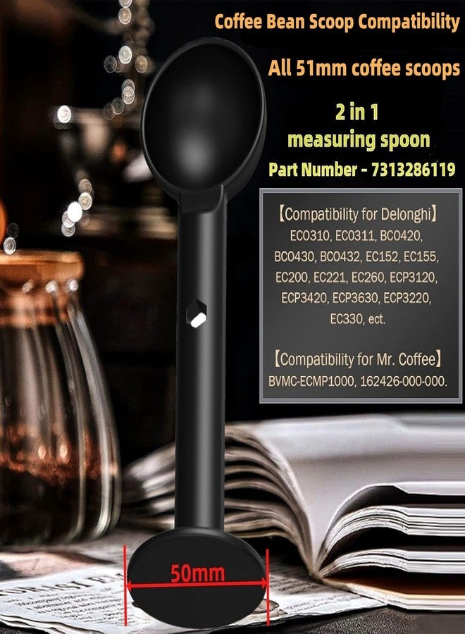 cdipkif 2-In-1 Espresso Coffee Bean Spoon - Replacement for delonghi and Mr Coffee espresso tamper.Tamping Scoop Tamper Tea Tool For Coffee Bean Spoon Coffee Measuring - Image 3