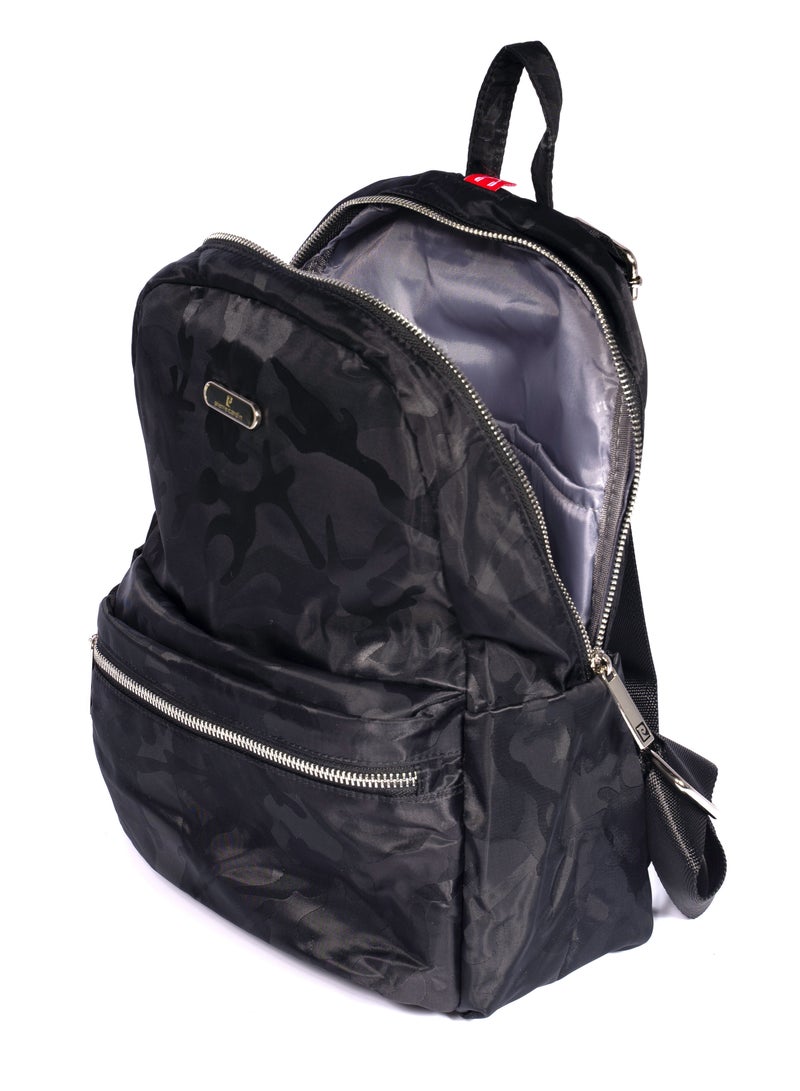 pierre cardin Ladies Small Backpack Camo Design Black - Image 4