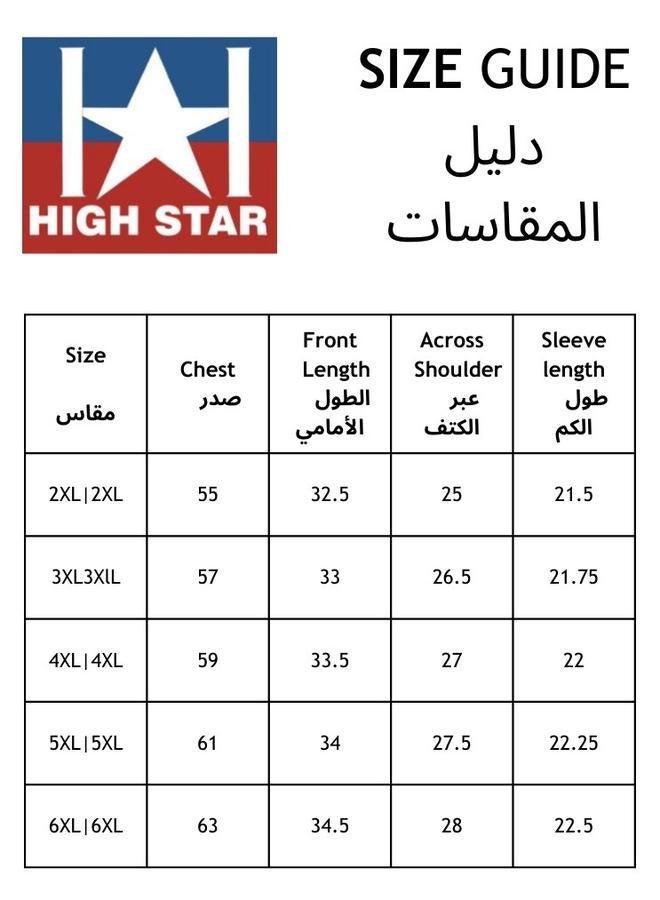 هاي ستار قميص نسائي بأزرار مقاس كبير من البوليستر بنمط سادة - Image 4