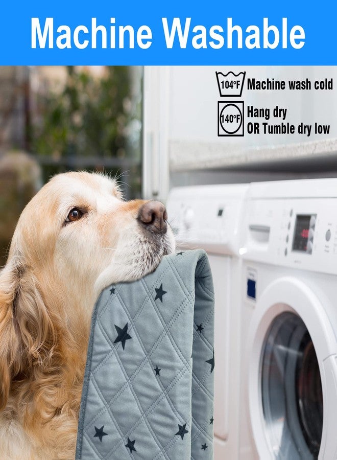 RIOUSSI Washable Pee Pads for Dogs, Reusable, Absorbent, Leakproof, Non Slip Pet Puppy Pads for Potty Training. Gray Stars, 18x24 Inch(4pack) - Image 5