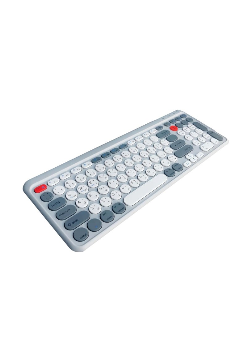 HEATZ - 3 in 1 Wireless Keyboard and Mouse Combo Set,Bluetooth, USB C Wired Rechargable - Image 1