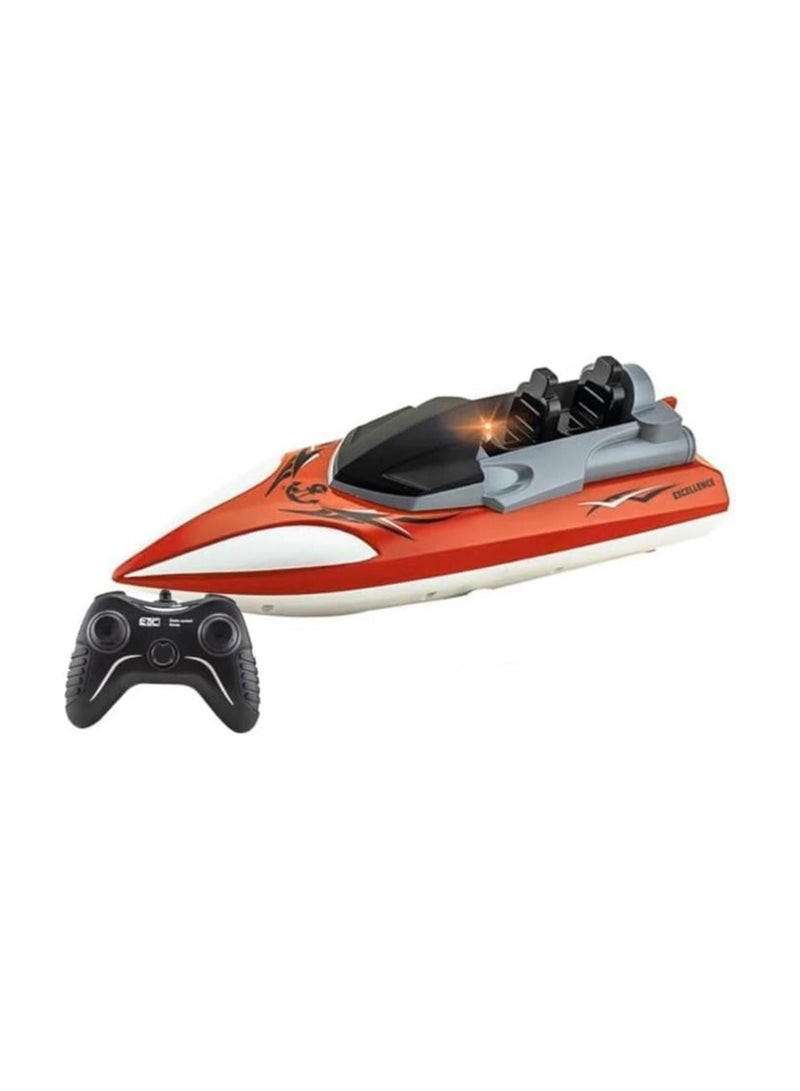 Remote Control Racing Boat, with Wireless Remote (Red) - Image 1