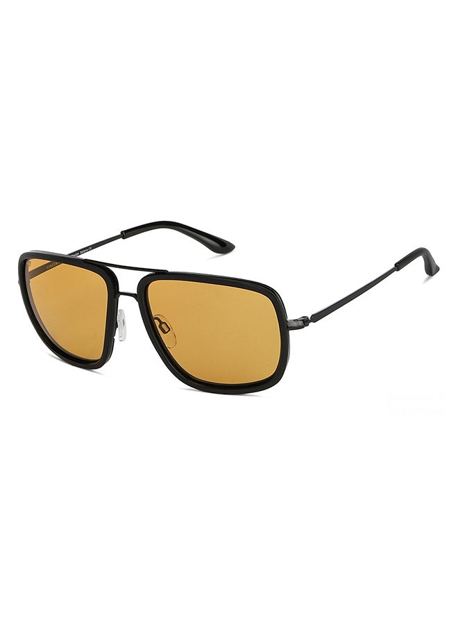 VINCENT CHASE Unisex Mirage Full Rim Square Polarized & UV Protected Sunglasses For Men & Women VC S11748 - 58mm - Black - Image 2