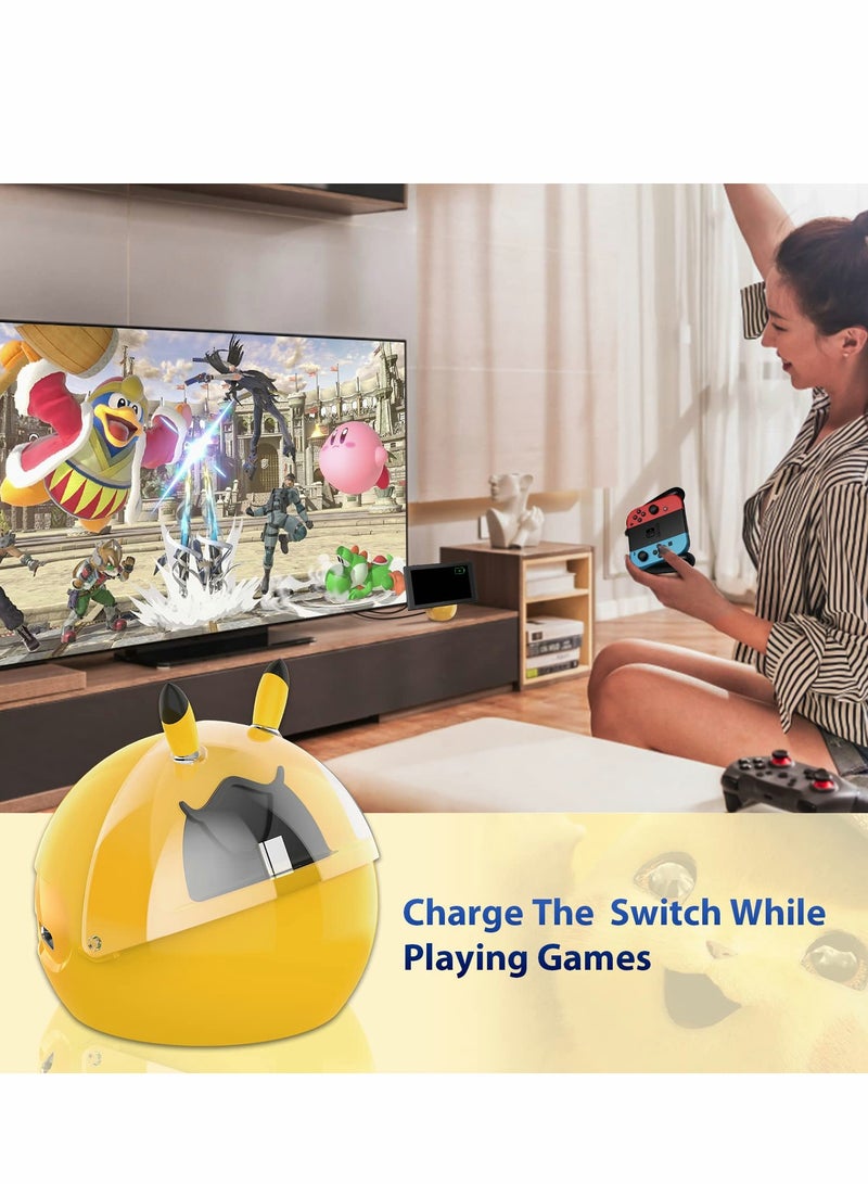 Docking Station for Nintendo Switch / Switch OLED, 4K HDMI TV Adapter Portable for Switch Dock, Replacement Charging Dock with 2 USB 3.0 Port - Image 2