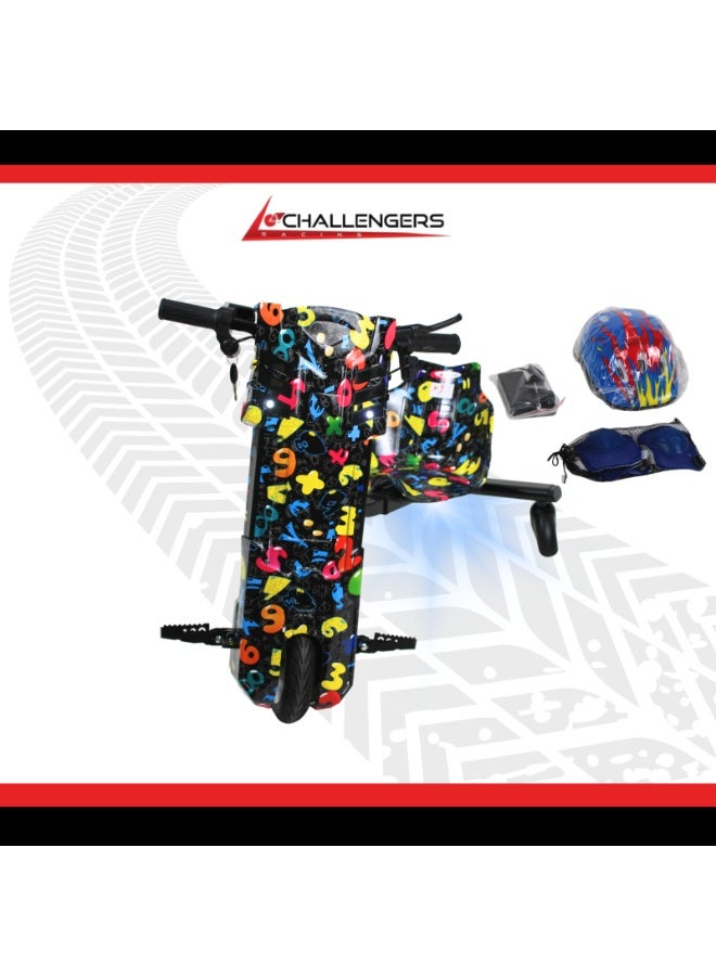Challenger 36V big Drift Scooter with Helmet and Protective Gear - Image 1