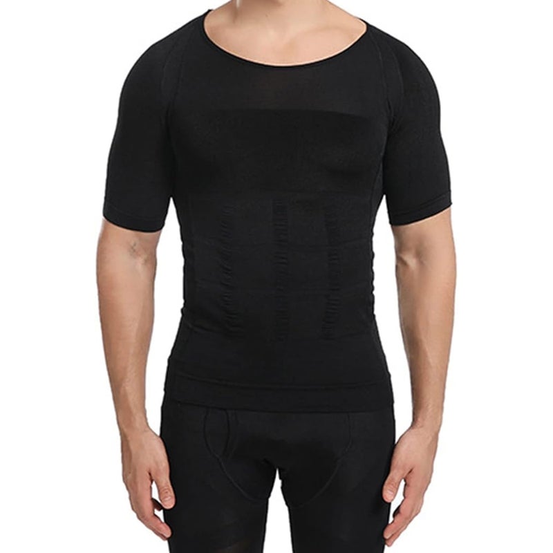 SLIM'N LIFT Slim ’N Lift Men’s Slimming Body Shaper Vest Black XL – Tummy Control & Waist Shaping - Image 2