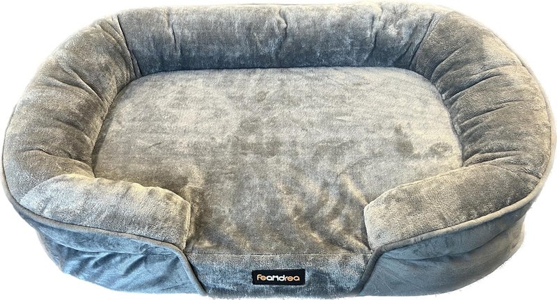 سرير للكلاب من ، مقاسات 76 × 51 × 18 سم، طبي، مقاوم للماء، طبقة داخلية مقاومة للماء، حواف مرتفعة، غطاء قابل للإزالة والغسيل، مانع للانزلاق، لون رمادي فاتح، رقم المنتج: PGW281G01