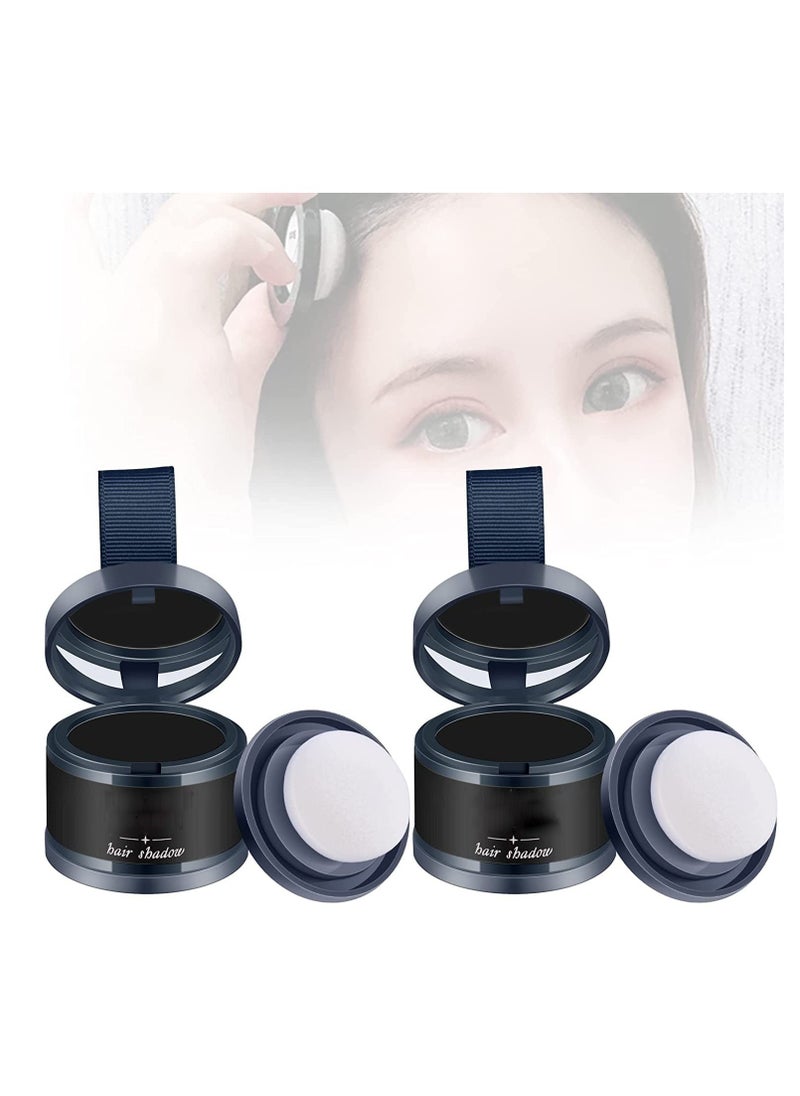 SYOSI Hairline Powder Magical Instantly Hair Line Shadow Quick Cover Hair Root Concealer with Puff Touch Root Cover Up for Thinning Hair Waterproof 2Pcs  - Image 1