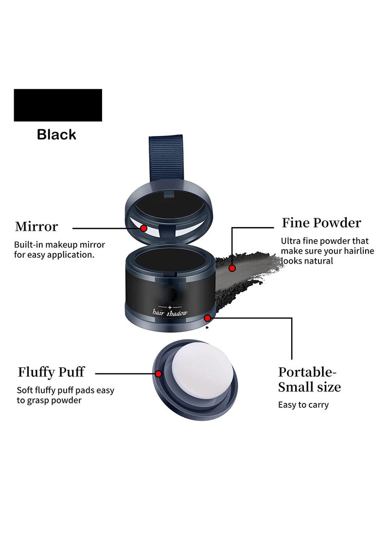 SYOSI Hairline Powder Magical Instantly Hair Line Shadow Quick Cover Hair Root Concealer with Puff Touch Root Cover Up for Thinning Hair Waterproof 2Pcs  - Image 5