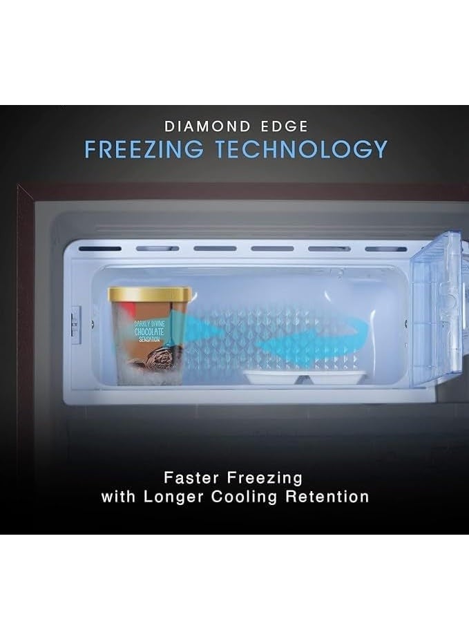 gratus 210 L Single‑Door Direct‑Cool Refrigerator (GDCR210RH) – 1 Year Warranty + 5 Years Compressor | Stylish Red‑Opal Finish - Image 5