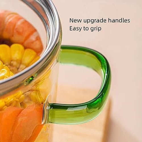 Incrizma Glass Saucepan with Cover, 1.6L Heat-Resistant Glass Stovetop Pot and Pan with Lid, The Best Handmade Cookware Set Cooktop Safe for Pasta Noodle, Soup, Milk, Baby Food (1500 ml) - Image 3