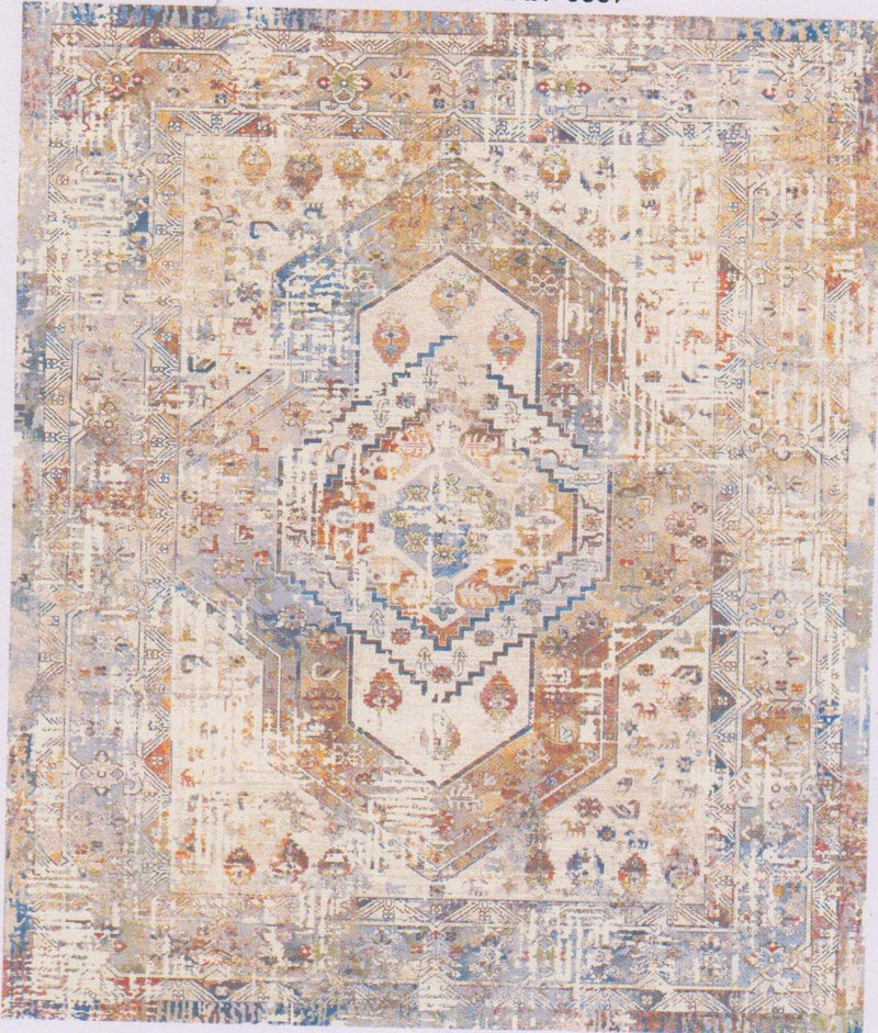 Alkaffary Carpet Khatam High quality with distinctive modern design Size 3.00x4.00 , Color Cream Grey