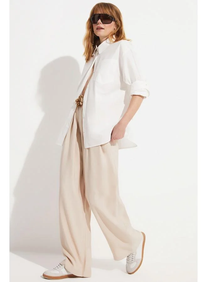 جون June Modal Pleated Detailed Trousers
