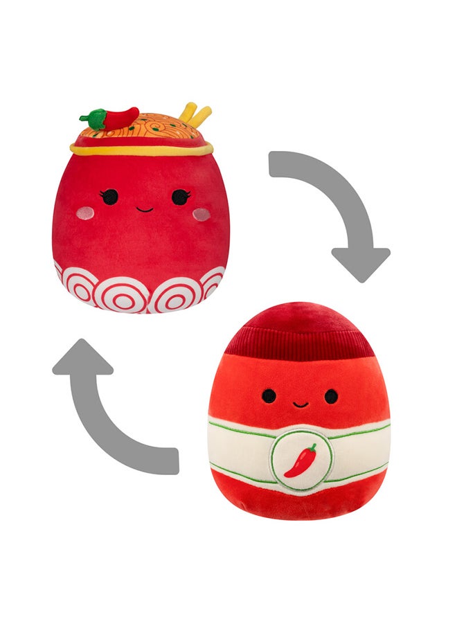 Squishmallows Little Plush 5 inch Odion Red Fire Noodles/Illia Sriracha Flipamallows Officially Licensed Kellytoy Plush Toy Colorful Soft Gift for Kids Girls & Boys Washable Squishy Stuff Toy Multicolor All Age  - Image 5