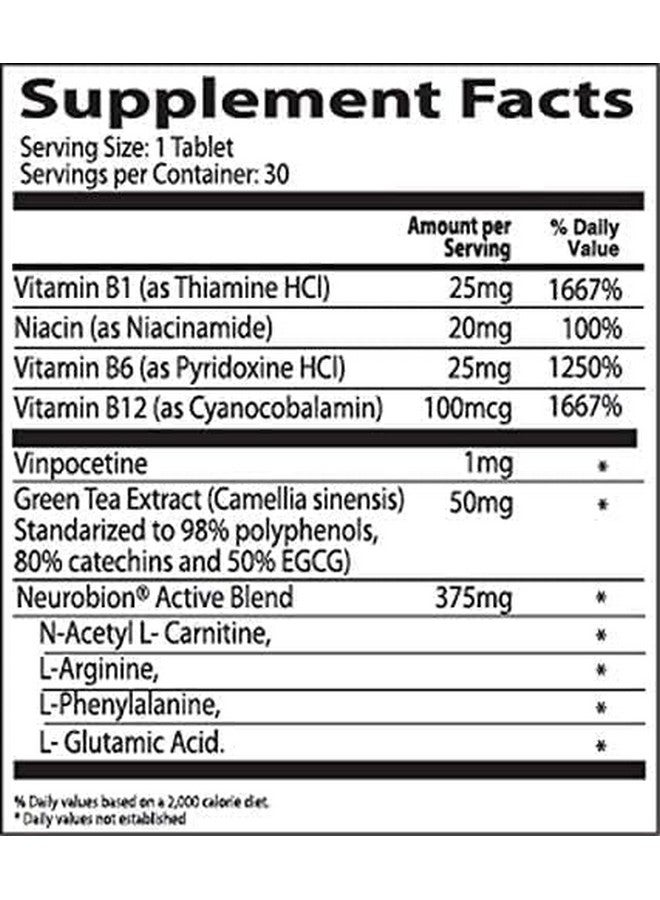 Neurobion Active 30 Tablets Multivitamin L-Glutamic Acid Dietary Supplements, 1 Count (Pack of 1) - Image 2