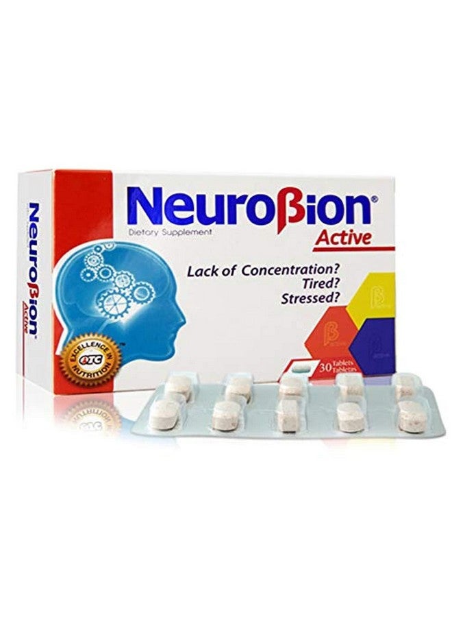 Neurobion Active 30 Tablets Multivitamin L-Glutamic Acid Dietary Supplements, 1 Count (Pack of 1) - Image 1