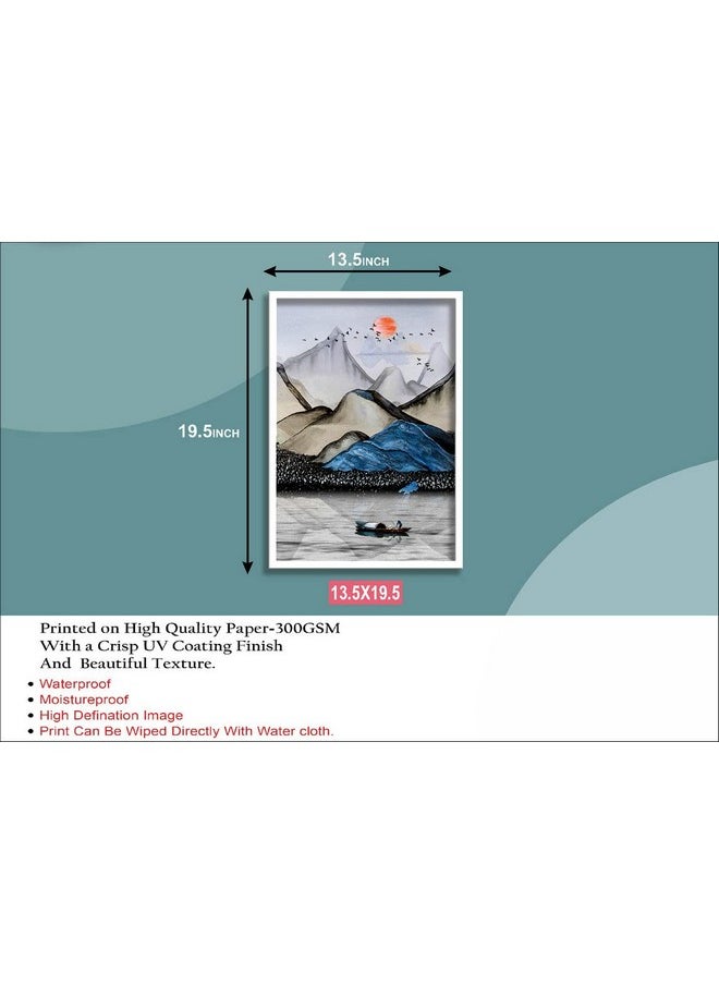 SAF SAF paintings Premium Modern Art Digital Reprint 19.5 inch x 13.5 inch Painting () COMBO-155-M1  - Image 3