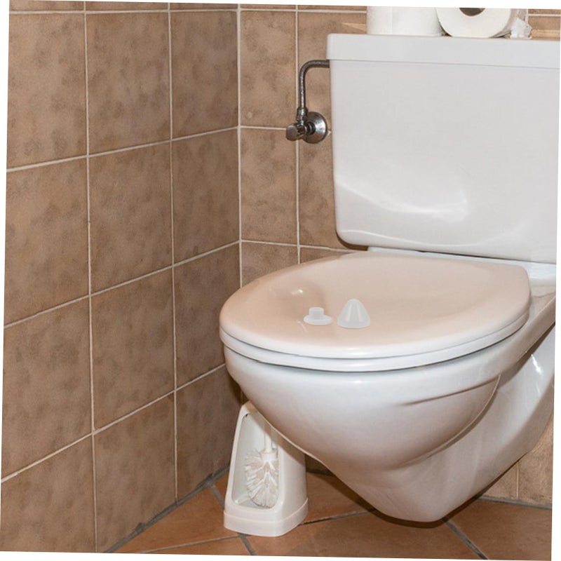 White Plastic Toilet Bolt Caps Set Waterproof Reusable Bathroom Installation 4 Pack - Image 5