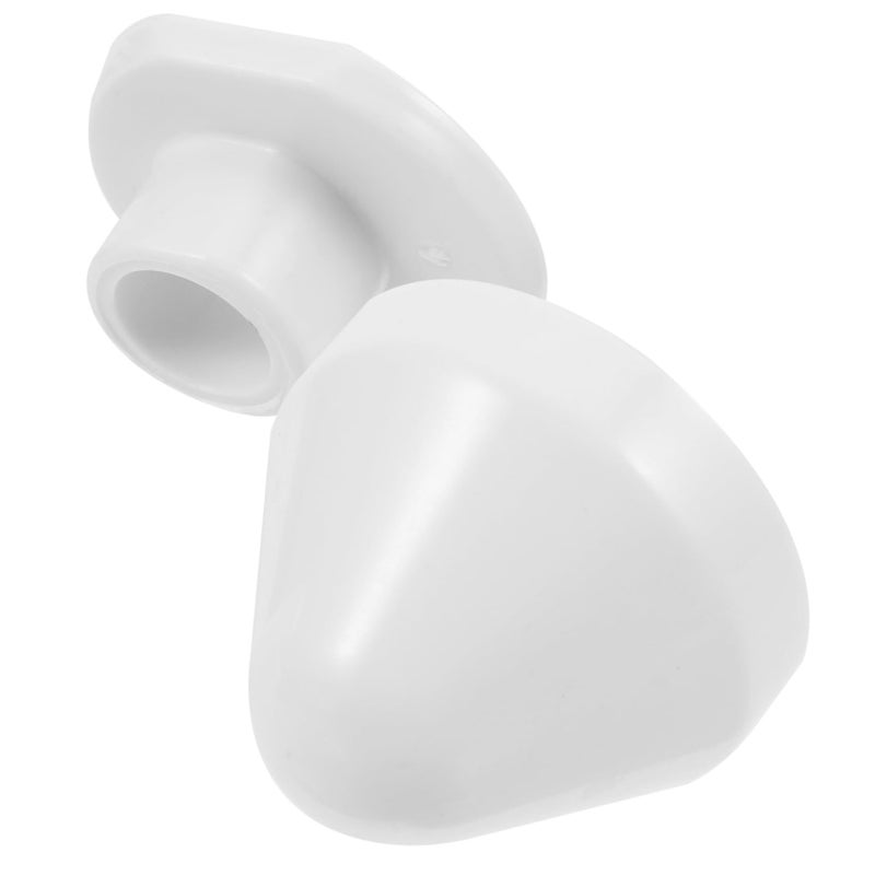 White Plastic Toilet Bolt Caps Set Waterproof Reusable Bathroom Installation 4 Pack - Image 2