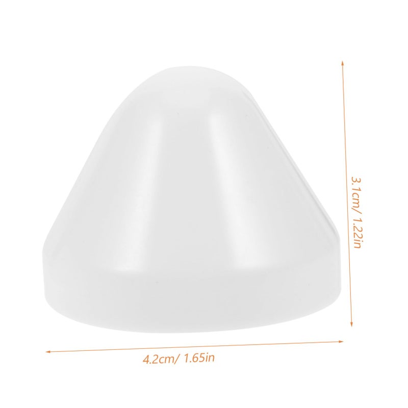 White Plastic Toilet Bolt Caps Set Waterproof Reusable Bathroom Installation 4 Pack - Image 3