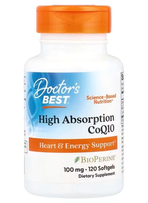 High Absorption CoQ10 100mg 120Softgels