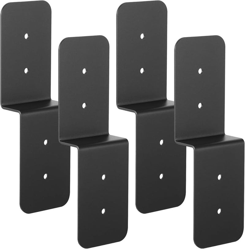 Carbon Steel Heavy Duty Z Brackets 4 Pack 3 Inch Width Post To Beam Supports - Image 4