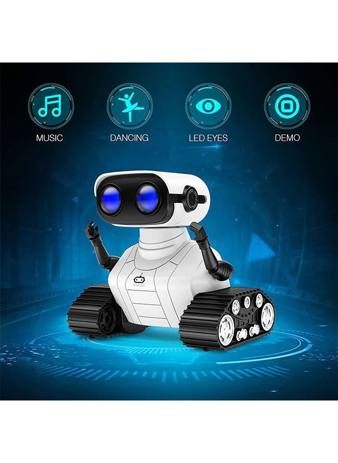 YelaJoy Robot Toys for Boys Girls, Rechargeable Remote Control Robots, Emo Robot with Auto-Demonstration, Flexible Head & Arms, Dance Moves, Music, Shining LED Eyes, Kids Toys for 5+ Years Old Boys  - Image 3