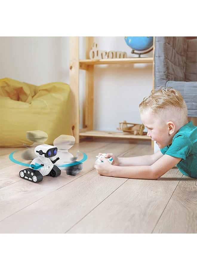 YelaJoy Robot Toys for Boys Girls, Rechargeable Remote Control Robots, Emo Robot with Auto-Demonstration, Flexible Head & Arms, Dance Moves, Music, Shining LED Eyes, Kids Toys for 5+ Years Old Boys  - Image 4