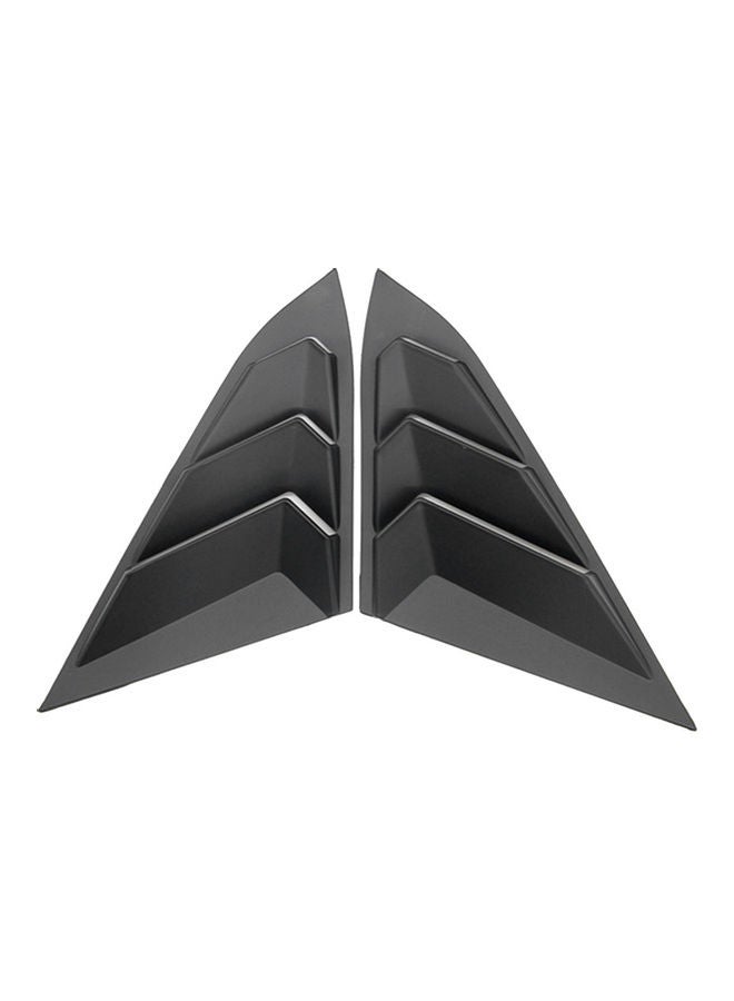 Loquat Pair Of Window Scoop Louvers Cover