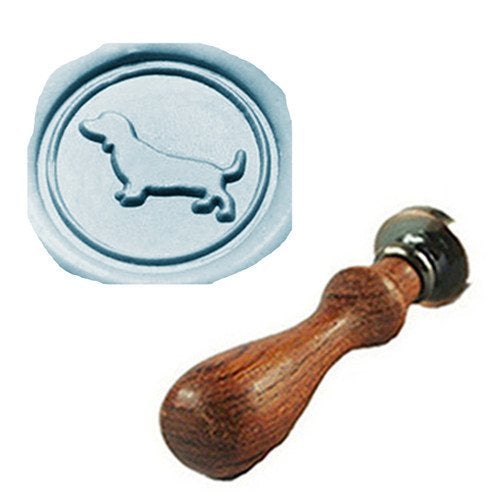 MDLG Vintage Dachshund Dog Wax Seal Sealing Stamp Embellishment Wedding Invitation Christmas Card Gift Wrapping Sealing Stamp Snail Mail Wine Package Animal Wax Seal Stamp Set
