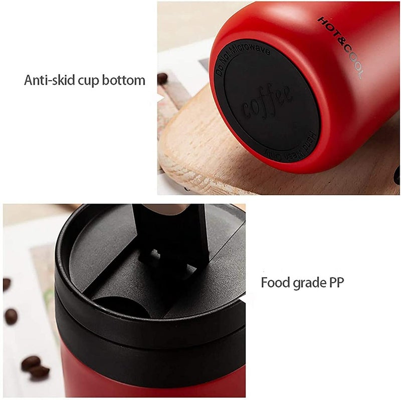 SHIDHMI Coffee Mug Vacuum Insulated Camping Mug with Lid HotCold Double Walled 188 Stainless Steel for Kids SportCocoaCerealMochaCappuccinoEspresso TeaSipping lattesHot Chocolate - Image 3