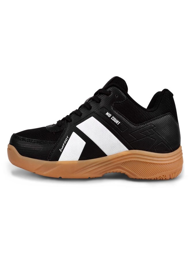 Nivia Mid Court Badminton Shoes for Men, Flexipro Sole Technology & Dual-Layer Foam Cushioning, Designed for Badminton, Volleyball, Squash, Table Tennis, Pickleball - Image 1