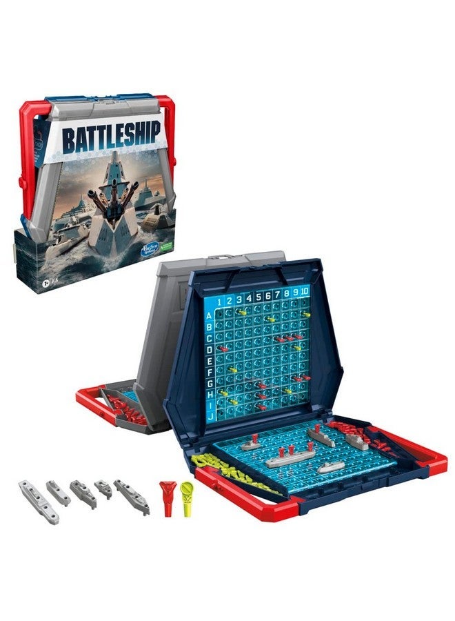 باتلشيب لعبة Hasbro Gaming Battleship لعبة الطاولة الكلاسيكية الإستراتيجية للأطفال من سن 7 سنوات فما فوق متعة للاعبين 2 - Image 2