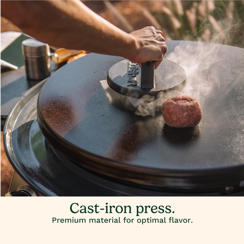 Cuisinart Smash Burger Kit, Cast Iron Press, Spatula, Seasoning Shaker and Patty Papers for Perfect Cookouts, Barbecues and Tailgates - Image 3