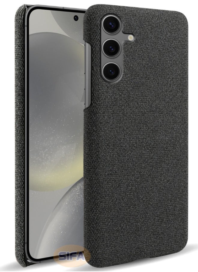 Generic - Samsung Galaxy S24 FE Case, Soft Premium Felt Cloth Phone Case for Samsung S24 FE, Slim Comfortable Waterproof and Shockproof, Fully-Wrapped Plush Fabric Cover Compatible with Samsung Galaxy S24 FE 5G 6.7 inch, Black - Image 1