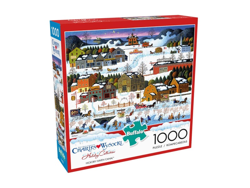Buffalo Games - Charles Wysocki - Hickory Haven Canal - 1000 Piece Jigsaw Puzzle for Adults -Challenging Puzzle Perfect for Game Nights - Finished Size is 26.75 x 19.75 - Image 3