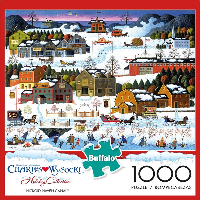 Buffalo Games - Charles Wysocki - Hickory Haven Canal - 1000 Piece Jigsaw Puzzle for Adults -Challenging Puzzle Perfect for Game Nights - Finished Size is 26.75 x 19.75 - Image 2