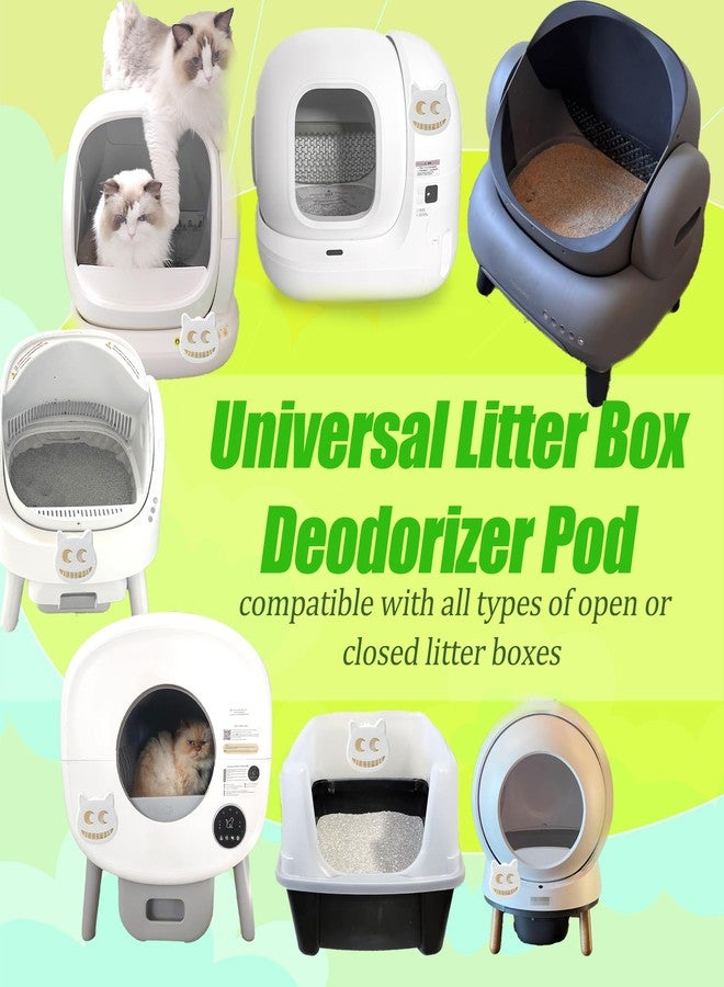 PurifyLogix Cat Litter Box Deodorizing Pods for Cumrige Self Cleaning Litter Box, Odor Absorber Carbon Filter Refills, Cat Odor Trap to Eliminates Litter Odors, Includes 2 Stick-on box - Image 4