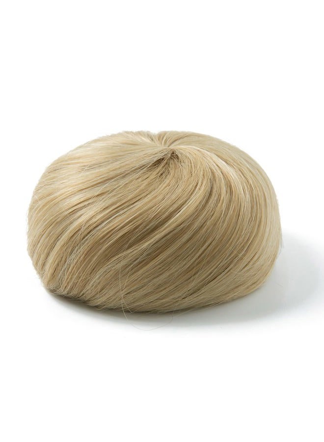 SARLA Fake Ballet Extension Bun Natural Blonde Synthetic Drawstring Hair Bun Hair Pieces for Women Girls Lady Updo Donut Chignon - Image 2
