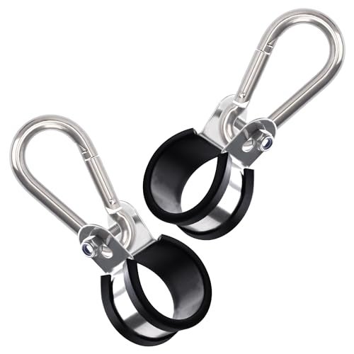 YiaChuii Hanger Bracket Assembly 2 Pack, Stainless Steel Airpower Line Clamp for 3-in-One Wrap Air Hose Lines for Tractor Trailer Semi Truck - Image 1