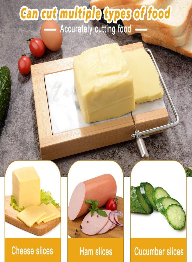 SIPARUI Marble Cheese Slicer,Separable Duty Cheese Cutter 9.5“ x 6”,Polished Cheese Slicer surfaces,Easy to Clean,Great for Cutting Cubes of Cheese,Butter and Other Appetizers (White Gray) - Image 3