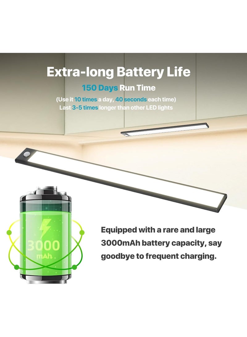 عربست مجموعة من 69 مصباح LED أسفل الخزائن - بطارية قابلة للشحن 3000 مللي أمبير، مستشعر حركة لاسلكي، مثالية للمطبخ والخزائن والإضاءة أسفل الخزائن - Image 4