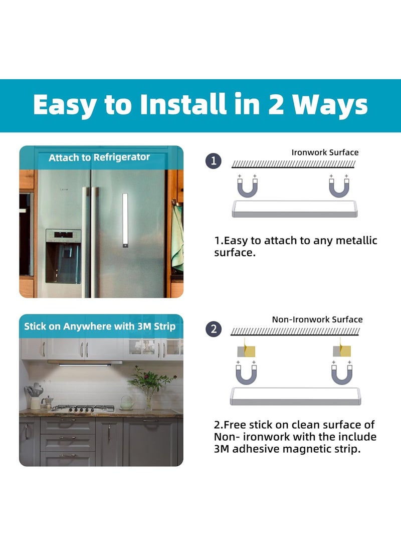 عربست مجموعة من 69 مصباح LED أسفل الخزائن - بطارية قابلة للشحن 3000 مللي أمبير، مستشعر حركة لاسلكي، مثالية للمطبخ والخزائن والإضاءة أسفل الخزائن - Image 5