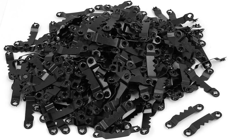 إطار صورة بتطريز متقاطع حامل مزدوج الثقب أسود 44 ملم طويل 500 قطعة - Image 1