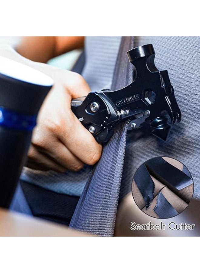 Soofam Hammer Multitool 15 in 1 Mini Hammer Camping with Pocket Clip & Cut Resistant Gloves, Father Day Husband Boyfriend Multitool Gift for Men(6.412.831inch) - Image 4