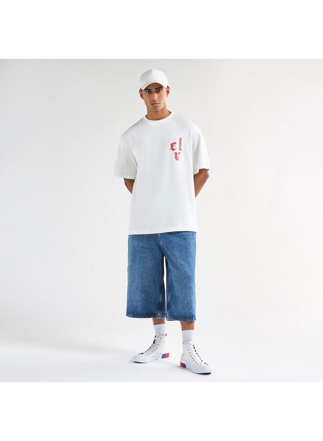 سبلاش فيڤ تيشيرت بياقة ضيقة وأكمام قصيرة وطبعات تنين - Image 2